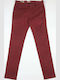 Trousers Chino Elastic in Slim Fit Bordeaux