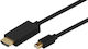 Microconnect Cable mini DisplayPort male - HDMI male 1m Μαύρο (MDPHDMI1B)