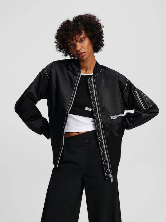 Γυναικείο Bomber Jacket Μαύρο