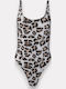 Animal Print Swimsuit White