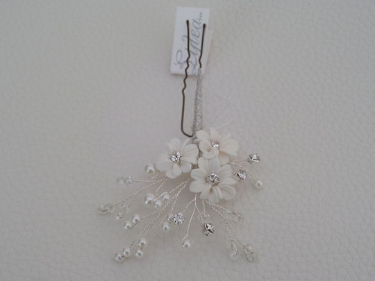 Handgefertigtes Braut-Quaff Haarspangen Set Ts56 Sil-ts56