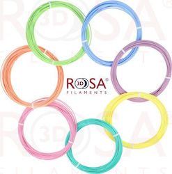 Rosa3D PLA 3D Printer Filament 1.75mm Multicolour 7pcs (Refill)