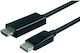 Value Cable HDMI male - HDMI male 7.5m Μαύρο