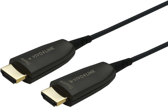 Vivolink Cable HDMI male - HDMI male 7.5m Μαύρο