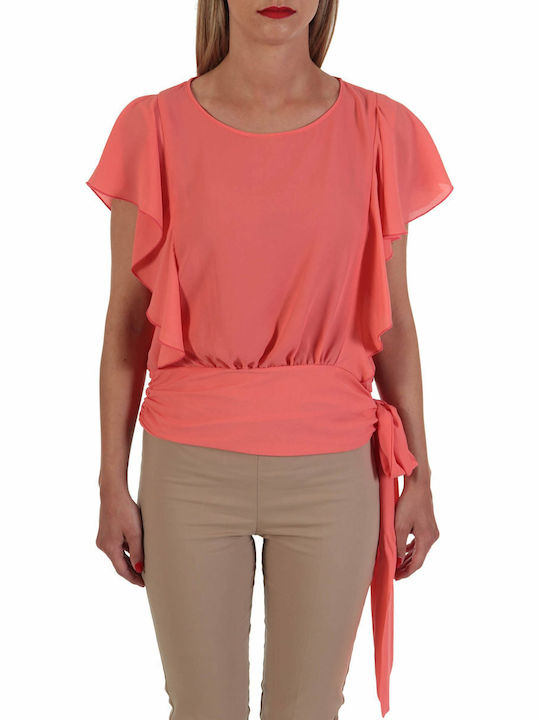Relish Top Bluze Damă Cu Dantelă Pliere Laterala Cosmopolitan