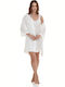 Zen Set De Pijamale Pentru Femei Halat Cu Cămașă De Noapte 85872 Ivoire