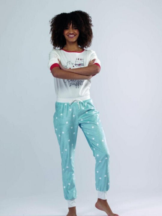 Fleece Damen Schlafanzug & Pyjamas Hosen