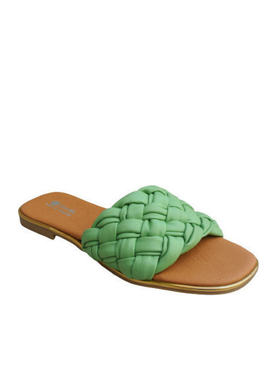 Blondie Anatomische Pantoffeln Mint Flexible Sohle Made in Greece