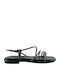 Milanos Flache Sandalen Für Damen Flat Leder 132 Schwarz