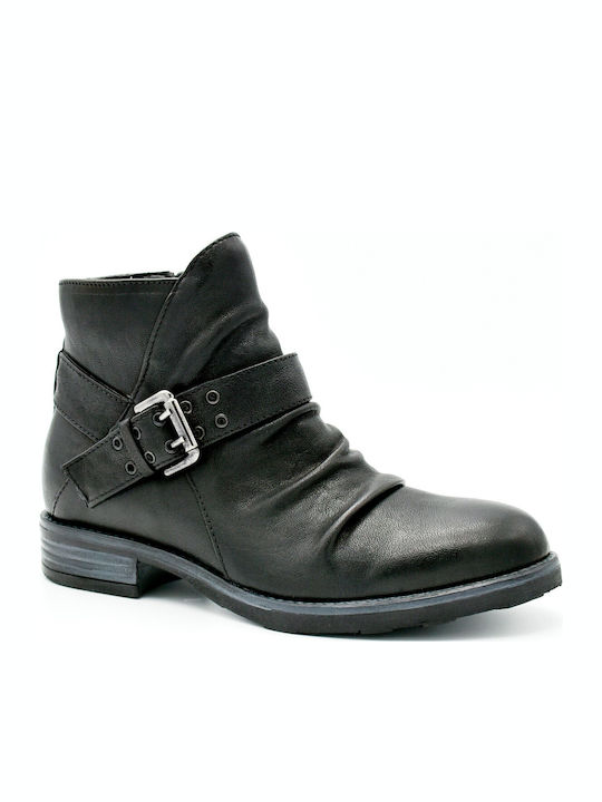 Ghete de Piele Arianna 4219-1223-006 Culoare Full Face Negru