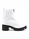 Women's Leather Ankle Boots Aeros 1-594-20517-29 White White