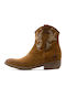 Divine Follie Suede Leather Ankle Boots Women Divine Follie Καφε Χρυσο Dvn-gaia7-cuoio-s