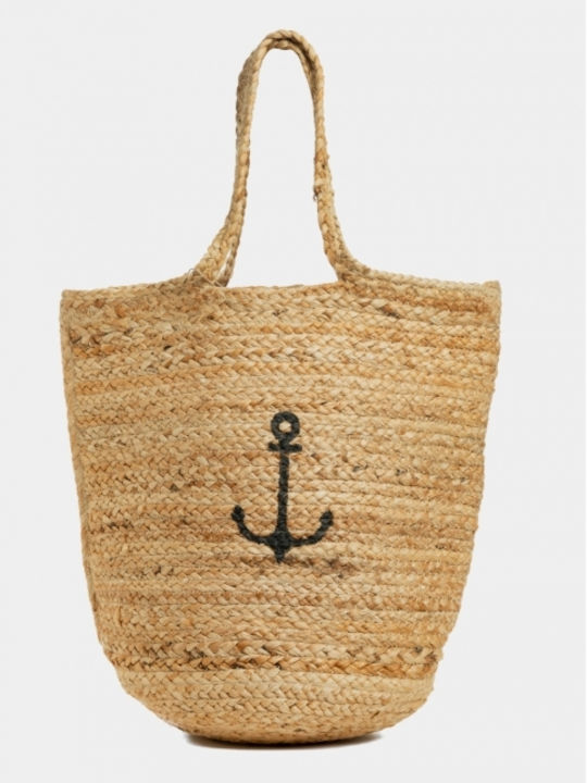 Nikama Wicker Beach Bag Beige