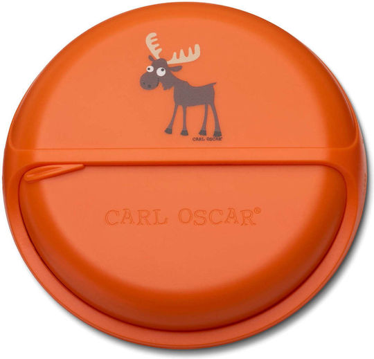 Carl Oscar Πλαστικό Παιδικό Δοχείο Φαγητού Πορτοκαλί