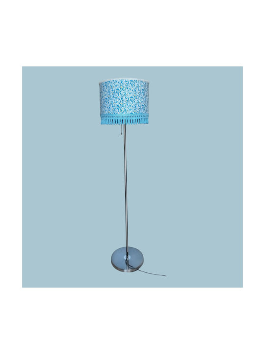 Oxygen Blue British Stehleuchte mit Fassung für Lampe E27 Blau