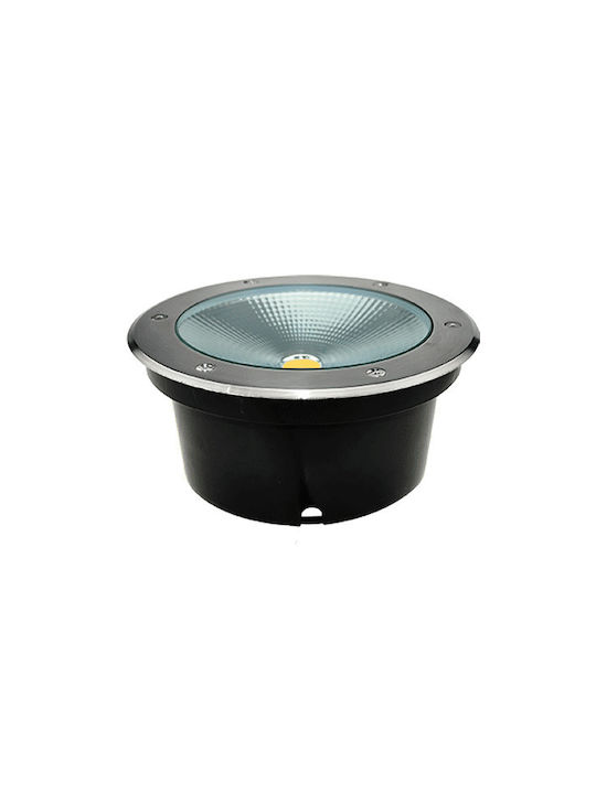 Elmark Outdoor Floor Lamps Projector LED Outdoor Space 20W with Warm White Light IP67 Gray