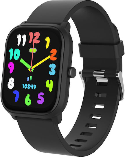 SWK-120 Smartwatch με Παλμογράφο (Μαύρο)