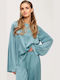 Women's Blouse Stone Blue