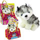 Lean Toys Plush Puppy 14 cm (Various Designs) 1pc