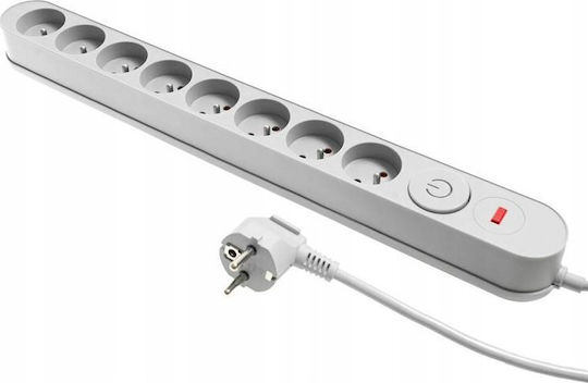 Plastrol Power Strip Safety with Switch and Cable 3m Gray