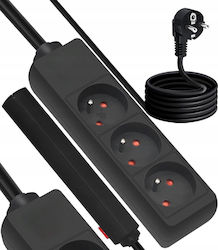 LTC Power Strip 3 Sockets with Cable 1.5m