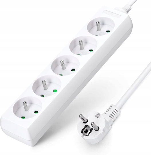 LTC Steckdosenleiste 5 Positionen mit Kabel 1.5m