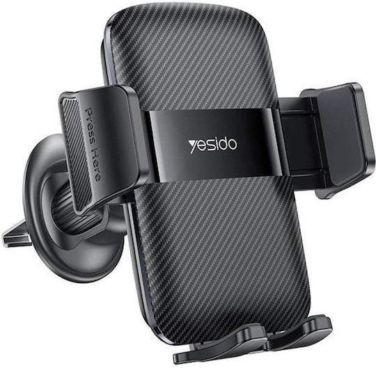 Yesido Suport Auto pentru Telefon cu cârlige reglabile Neagră