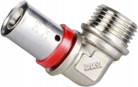 Diamond Γωνιακή σύνδεση σωλήνα Messing 1/2" Männlich 50.8mm