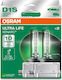 Osram Крушки За Автомобил Ultra Life D1S Ксенон 4300K Неутрално Бяло 12V 35W 2 Броя