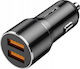 Jellico Car Charger 36W Fast Charging with Ports 2xUSB-A Black Color