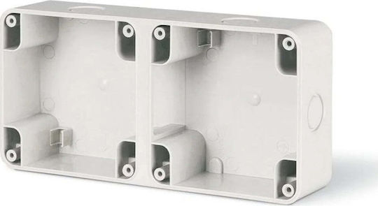 Scame Elektrisches Gehäuse für Außenmontage Wasserdicht IP66 in Gray Farbe 2Stück