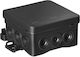 Simet Surface Mounted Electrical Box IP54 in Black Color