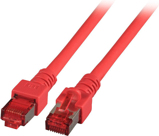 Patch Cord Securitynet S/FTP Cat.6 Red 0.5m LSZH PC-6SFTPLSZH-RD0.5