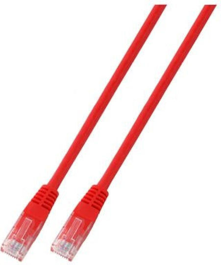 Patchkabel RJ45 U/UTP Cat.5e PVC CCA Rot 0,5 m