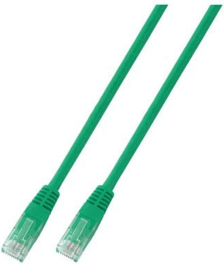 Patchkabel Rj45 U/UTP Kat.5e PVC CCA Grün 0,25m