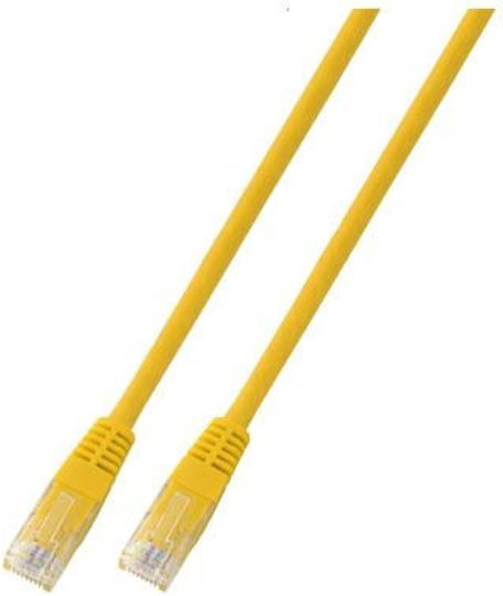 Patchcord Rj45 U Utp Cat 5e Pvc Cca Yellow 0.5m