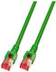 Patchcord RJ45 S/FTP Cat 6 Green 5m