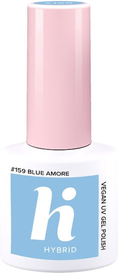 Hi Hybrid Glossy Long Lasting Nail Polish 159 Blue Amore 5ml