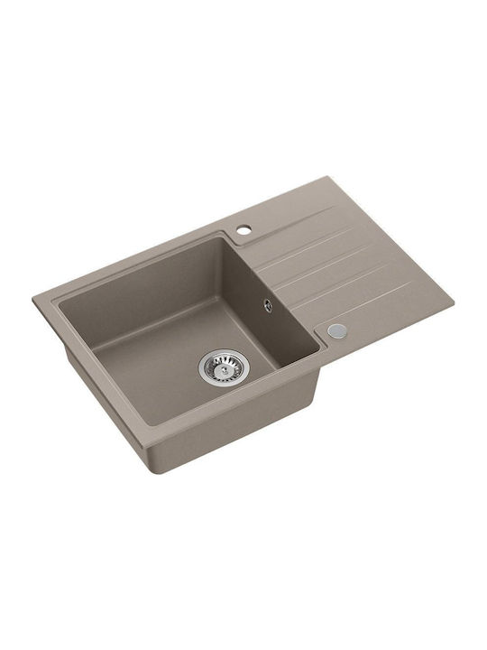 Steiner Drop-In Sink Synthetic Granite W78xD50cm Brown