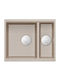 GraniteQ Undermount Sink Synthetic Granite W56xD46cm Beige