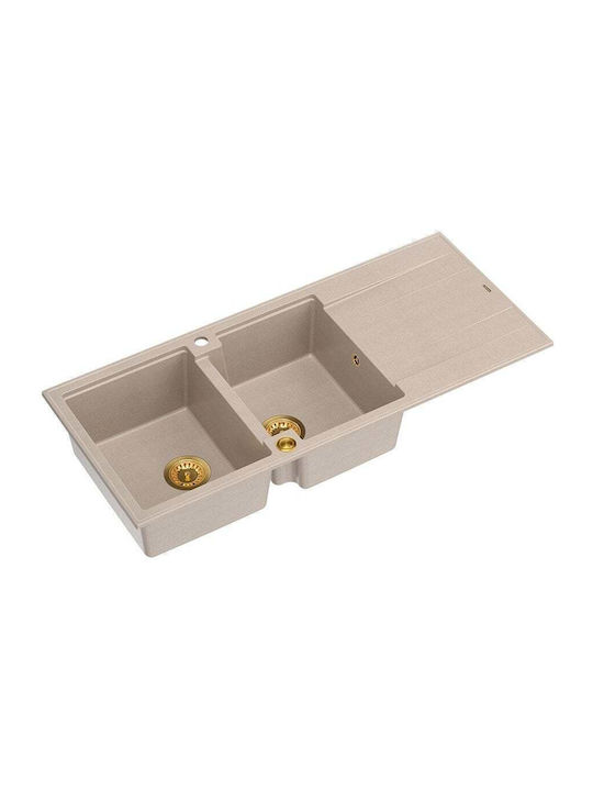 GraniteQ Drop-In Spüle aus Verbundgranulat B116...