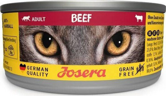 Josera Wet Food for Adult Cats in Cans with Beef and Meat 85gr