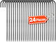 Vevor 16-inch 24 Pack Rebar Stakes Heavy Duty J Hook Galvanized Ground Anchors