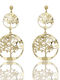 Mentzos Earrings made of Silver Gold Plated
