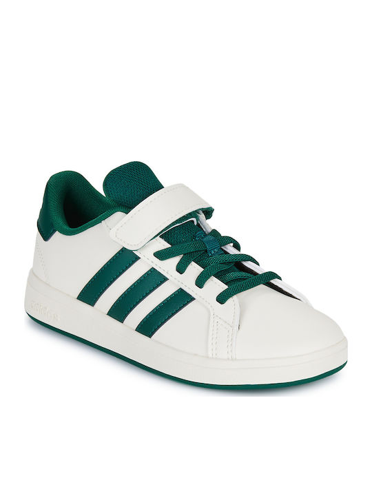 Grand Court 2.0 El C Kids Sneakers with Scratch Beige