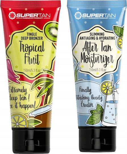 Supertan Tropical Fruit 1x 150ml Bronzer Puternic Cu Senzație De Arsură + Balsam După Autobronzant 150ml