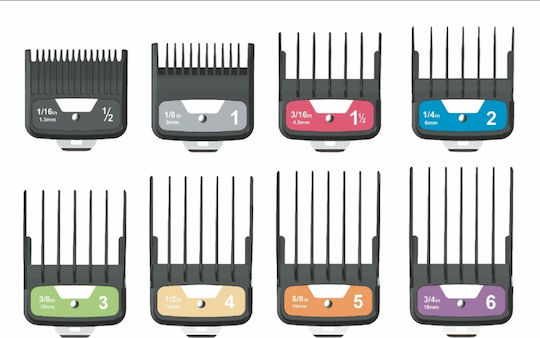 Set 8 Schutzkämme für Haarschneider Kiepe Professional