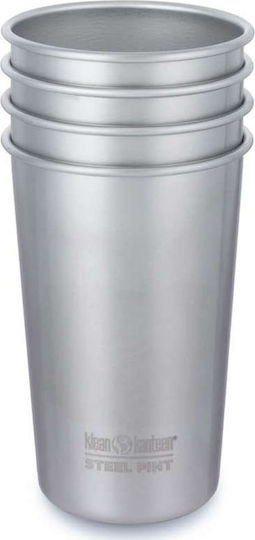 Klean Kanteen Комплект Чаши за Коктейли в Сребрист Цвят 473мл 4бр Klean Kanteen Комплект Чаши за Коктейли в Сребрист Цвят 473мл 4бр