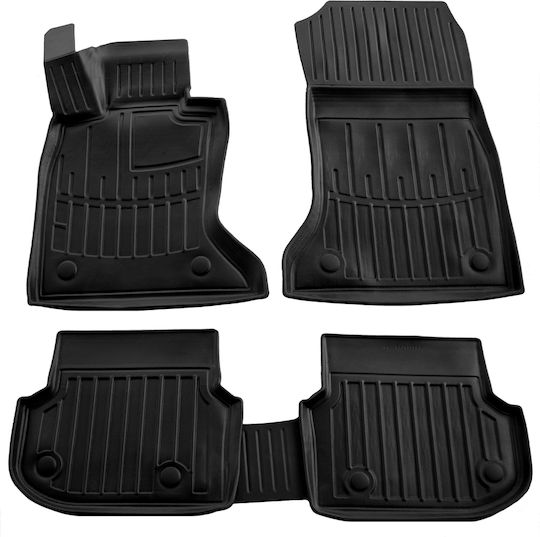 Rubber Tray Car Mats With Fasteners BMW Series 5 F10/F11 4D 2010-2013 Race Axion-5 Set of 4