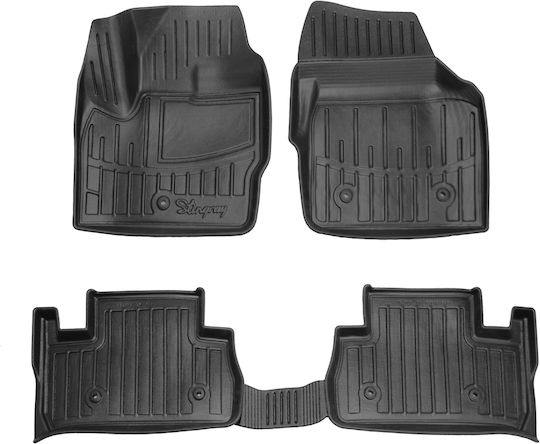 Auto Fußmatten Gummi Erhöhte Seiten Mit Knöpfen Land Rover Freelander II L359 5-Türer 2006-2014 Race Axion-4 Stück